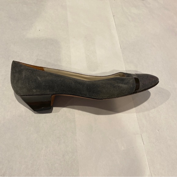 (1) Trendy Pair Of Vintage Gray Amalfi Women’s Dress Designer Heels Size 8 - Picture 7 of 15